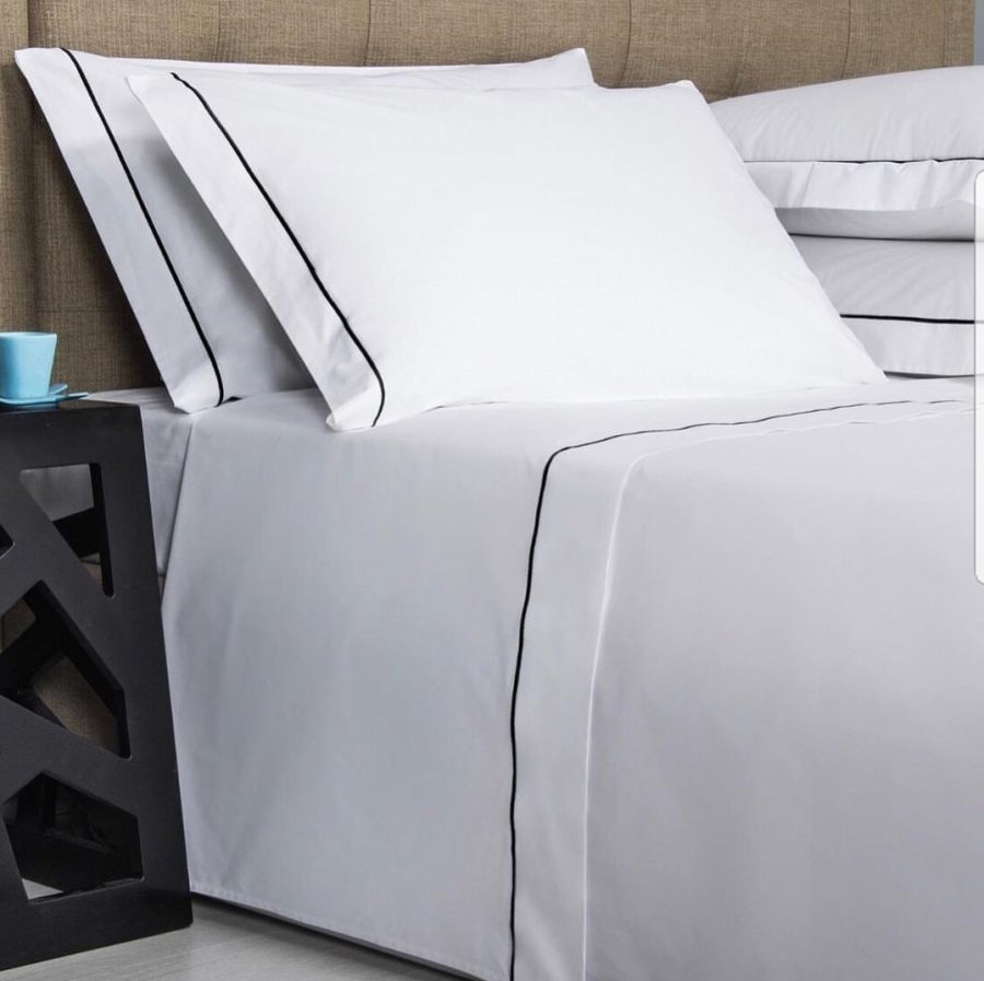 Фото 3 - Комплект постельного белья с кантом 500TC белый.